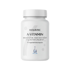 Holistic A-vitamin - 3 mg retinylpalmitat 90 vegkapslar