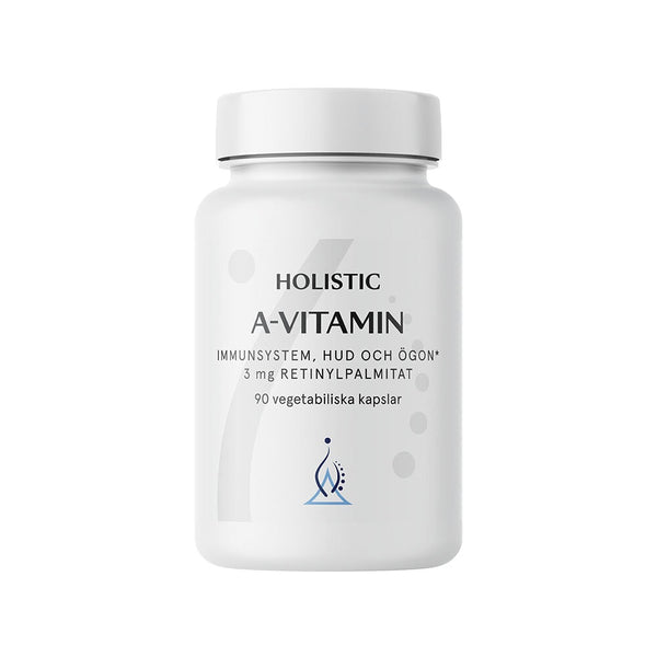 Holistic A-vitamin - 3 mg retinylpalmitat 90 vegkapslar