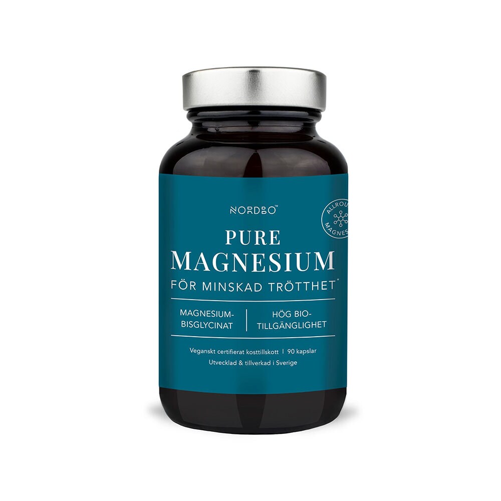 Nordbo Pure Magnesium 100% Bisglycinat 90 kapslar