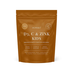 Nordbo D3, C & Zink Kids 53 g pulver