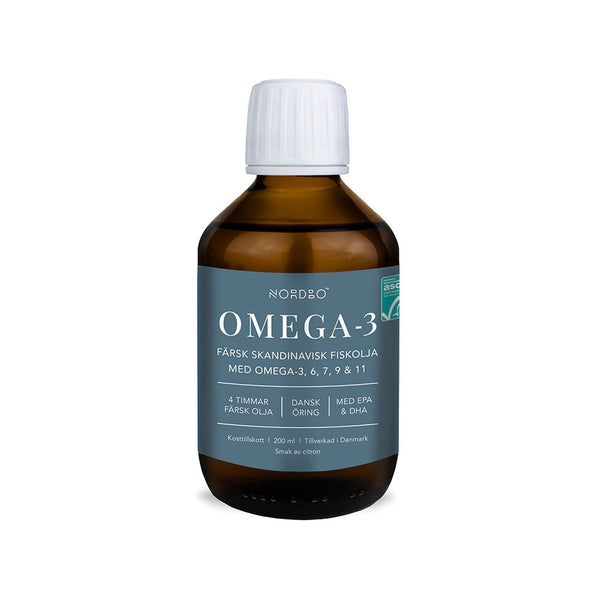 Nordbo Omega-3 Citron 200 ml flytande