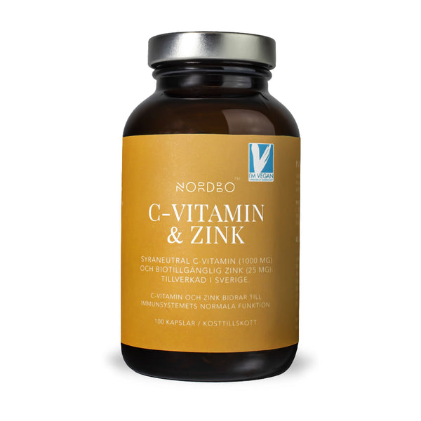 Nordbo C-vitamin & Zink 100 kapslar