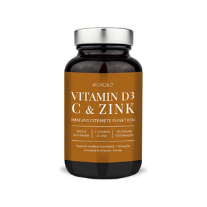 Nordbo D3, C-Vitamin & Zink 90 kapslar