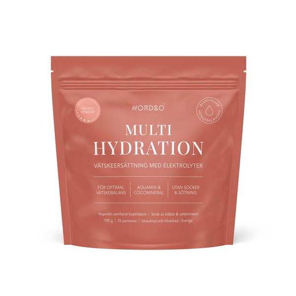Nordbo Multi Hydration Blåbär & Vattenmelon Vätskeersättning 100 g