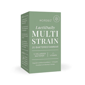 Nordbo LactiDaily Multi Strain 20 stammar 30 kapslar