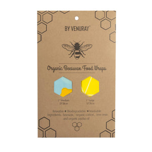 Venuray Bivaxduk Citron & Mönster 2-pack – Citronmönster 2-pack i förpackning