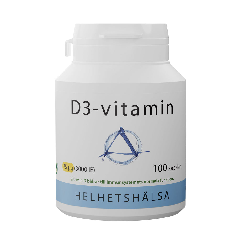 Helhetshälsa D-Vitamin 75 µg 100 kapslar