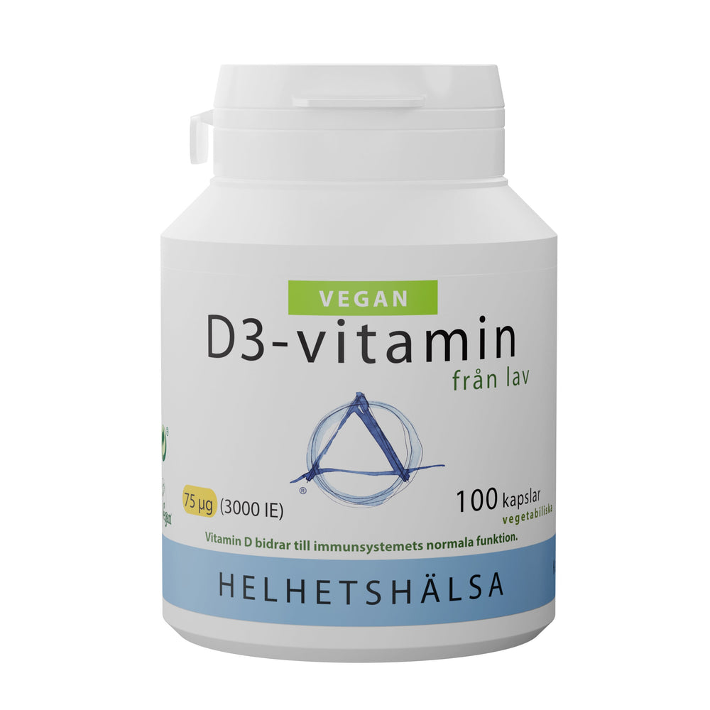 Helhetshälsa D-vitamin Vegansk 75 µg 100 kapslar