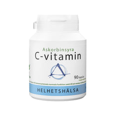Helhetshälsa C-vitamin askorbinsyra 600 mg 90 kapslar