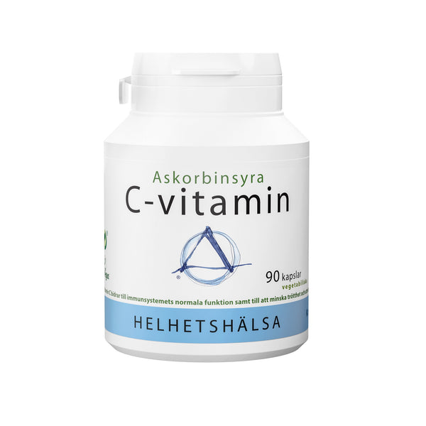 Helhetshälsa C-vitamin askorbinsyra 600 mg 90 kapslar