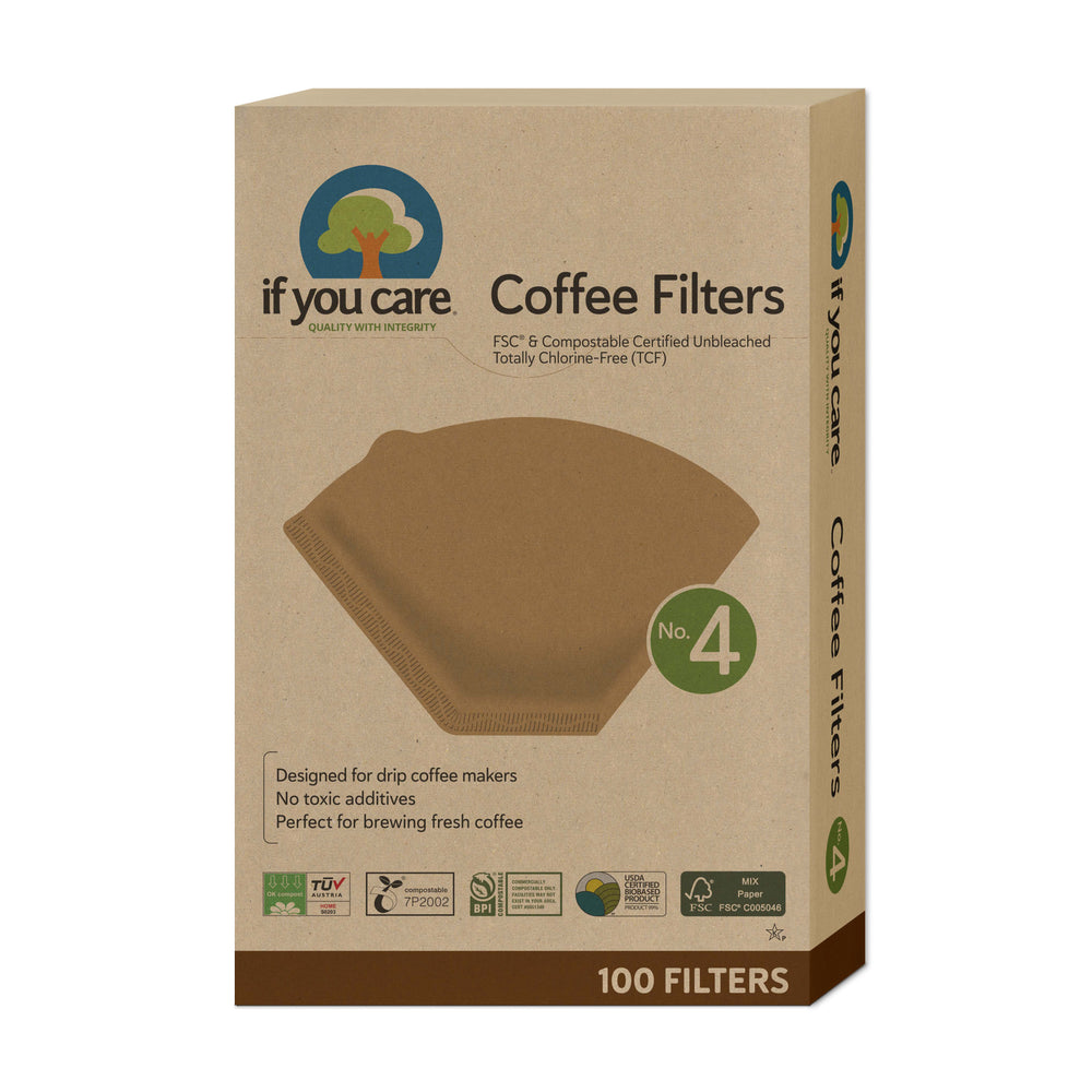 If You Care Oblekt Kaffefilter No. 4 100 st
