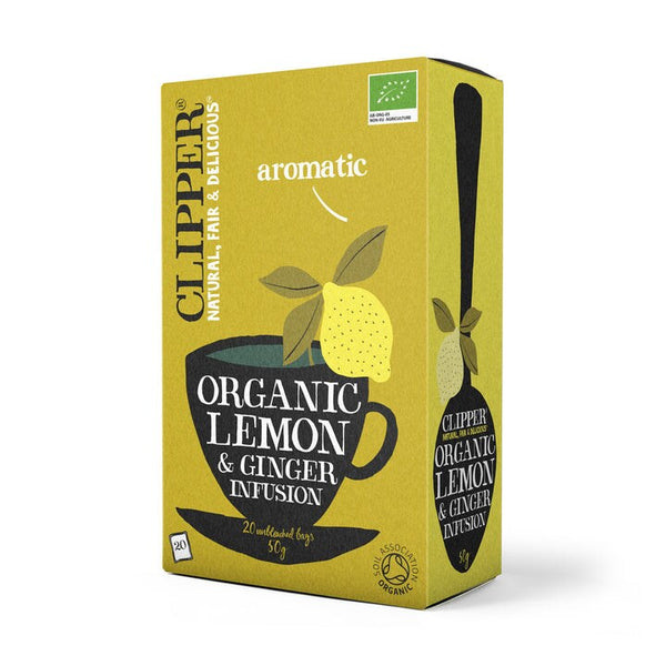 Clipper Lemon & Ginger Infusion Te 20 påsar