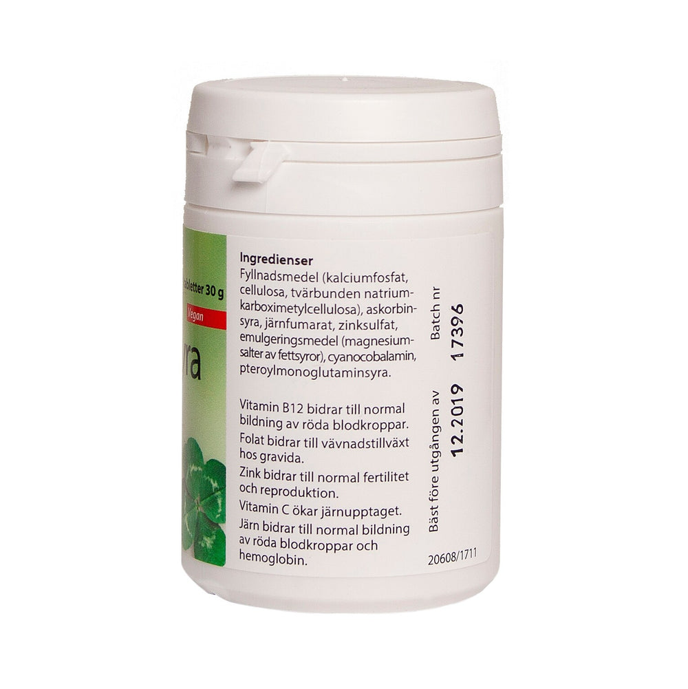 Ledins Vitamin B12 med folsyra 60 tabletter