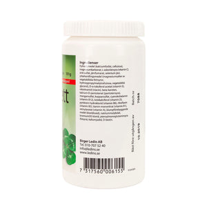Ledins Komplett 100 tabletter Multivitamin – baksida med produktinformation