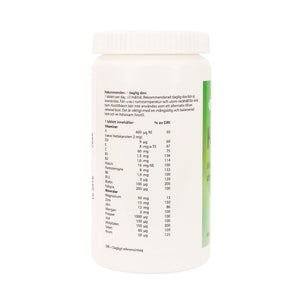 Ledins Komplett 100 tabletter Multivitamin – baksida med näringsinformation