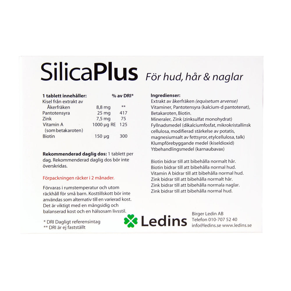 Ledins Silica Plus 60 tabletter