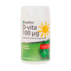 Ledins D-Vitamin 100 µg 90 tuggtabletter