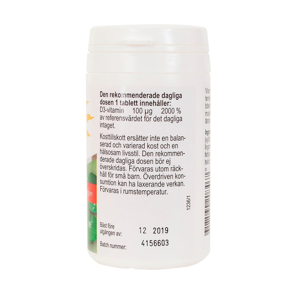 Ledins D-Vitamin 100 µg 90 tuggtabletter