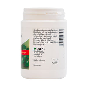 Ledins C-Vitamin+Zink 120 sugtabletter – baksida med dosering