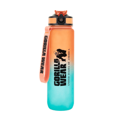 Gorilla Wear Gradient Water Bottle Green Orange 1000 ml