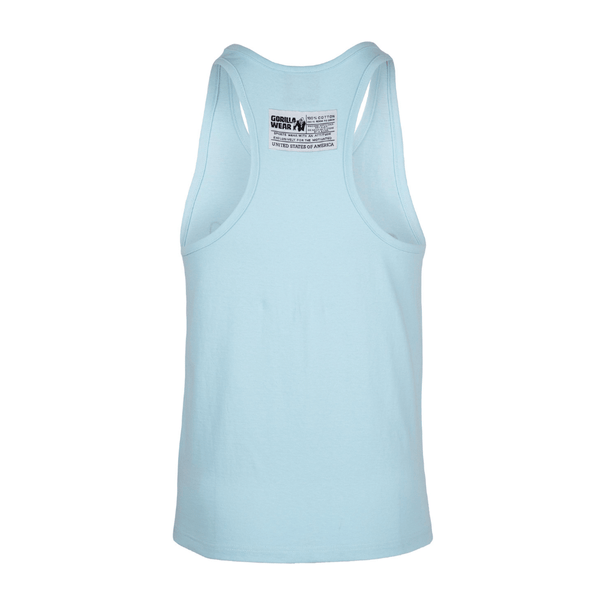 Gorilla Wear Classic Tank Top Light Blue – linne bakifrån