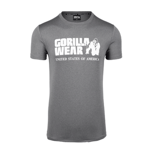 Gorilla Wear Classic Training T-Shirt Grey Melange – framifrån