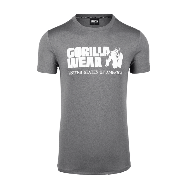 Gorilla Wear Classic Training T-Shirt Grey Melange – framifrån