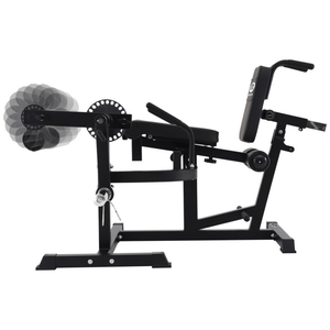 Master Fitness BX25 Ben & Bål Träningsmaskin – benspark med rörelseillustration från motsatt sida