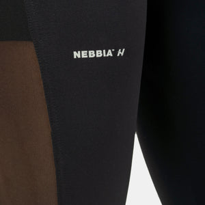 NEBBIA Black Mesh Design Leggings black – detaljbild