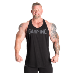 GASP Essential T-Back Linne Svart/Grå