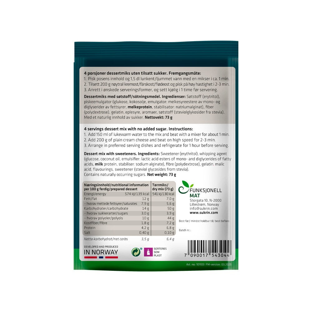 Sukrin Dessert mix 73 g