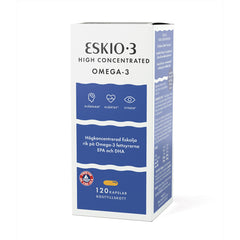 Eskio-3 High Concentrated Omega-3 Fiskolja 120 kapslar