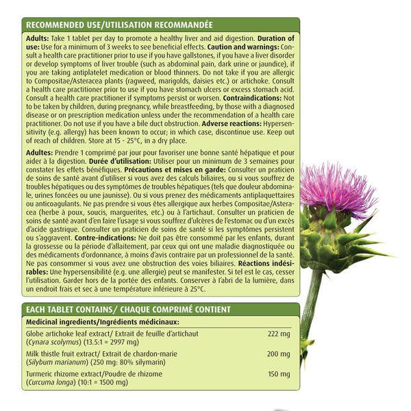 New Nordic Active Liver 30 tabletter – produktblad med rekommenderad dosering och innehåll