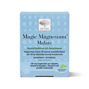 New Nordic Magic Magnesium Malate 60 tabletter