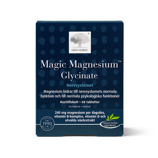 New Nordic Magic Magnesium Glycinate 60 tabletter