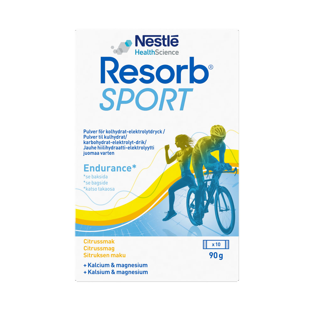 Resorb Sport Brustablett Citrus 10 påsar
