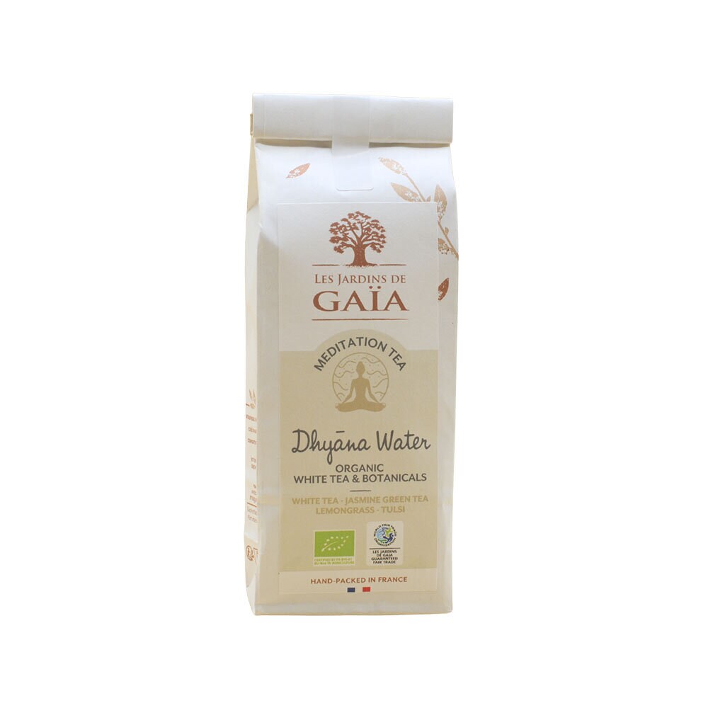 Les Jardins de Gaïa Meditation Jasmin Citrongräs Tulsi Vitt Te 50 g