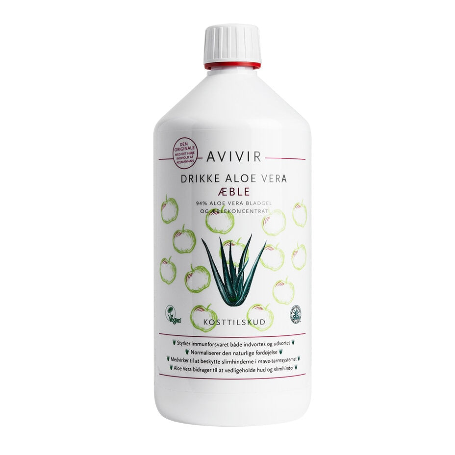 Avivir Aloe Vera Juice Äpplesmak 1000 ml