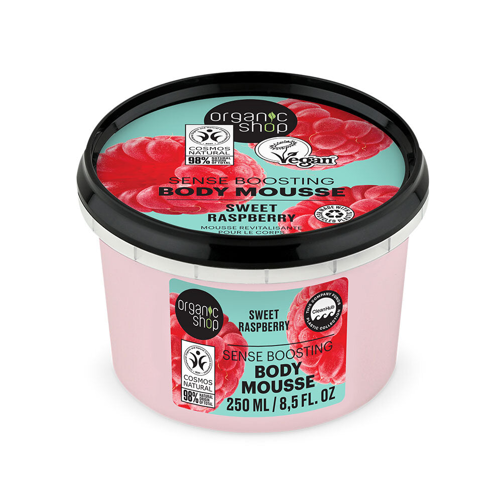 Organic Shop Sense Boosting Body Mousse Sweet Raspberry 250 ml