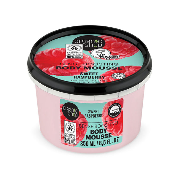 Organic Shop Sense Boosting Body Mousse Sweet Raspberry 250 ml