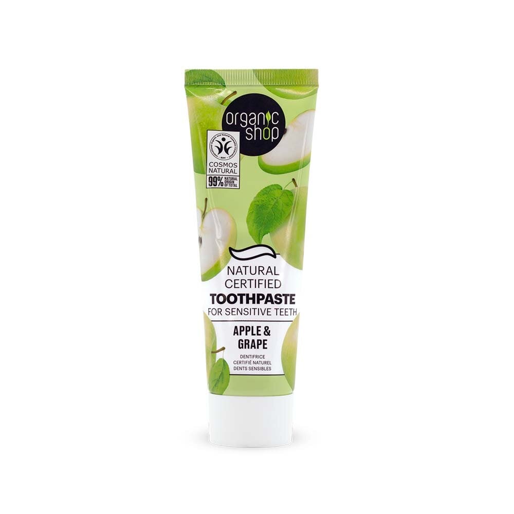Organic Shop Apple & Grape Toothpaste for sensitive teeth 100 g