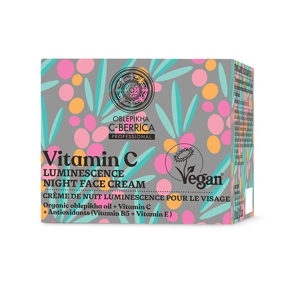Natura Siberica Oblepikha C-Berrica Luminescence Night Face Cream 50 ml – i förpackning