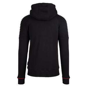 Gorilla Wear Georgia Zipped Hoodie Black – hoodie bakifrån