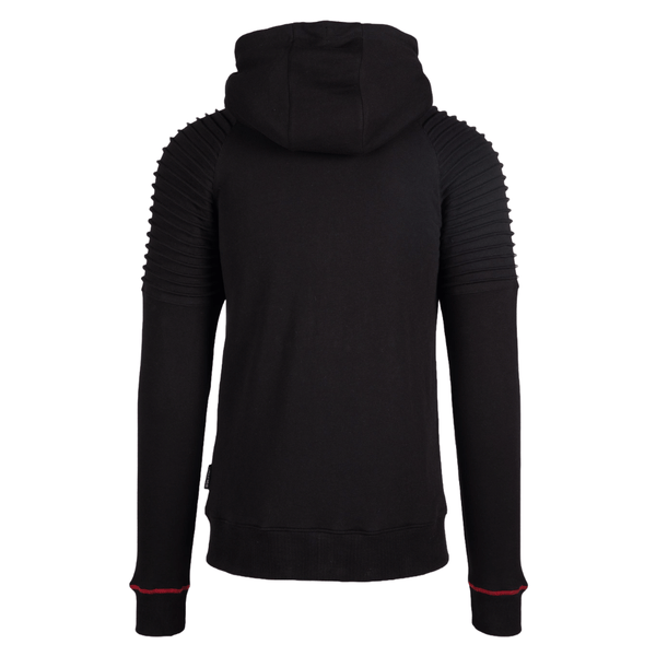 Gorilla Wear Georgia Zipped Hoodie Black – hoodie bakifrån