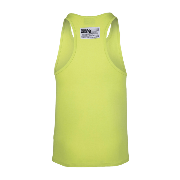 Gorilla Wear Classic Tank Top Wild Lime – linne bakifrån