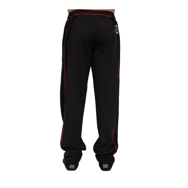 Gorilla Wear Marlow Mesh Pants Black/Red – meshbyxor på modell bakifrån
