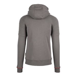 Gorilla Wear Georgia Zipped Hoodie Grey – hoodie bakifrån