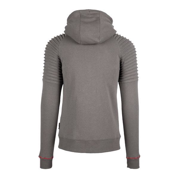 Gorilla Wear Georgia Zipped Hoodie Grey – hoodie bakifrån