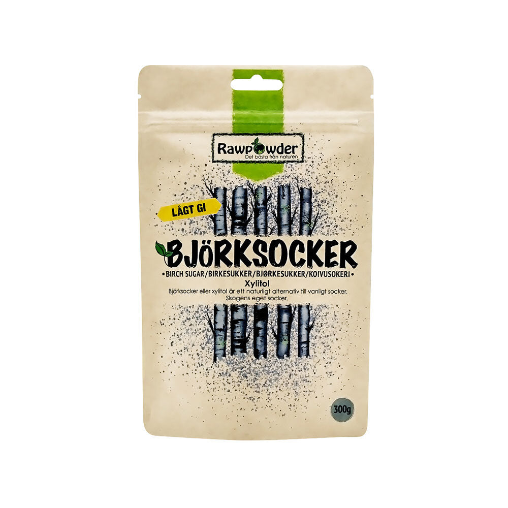 Rawpowder Björksocker Xylitol 300 g