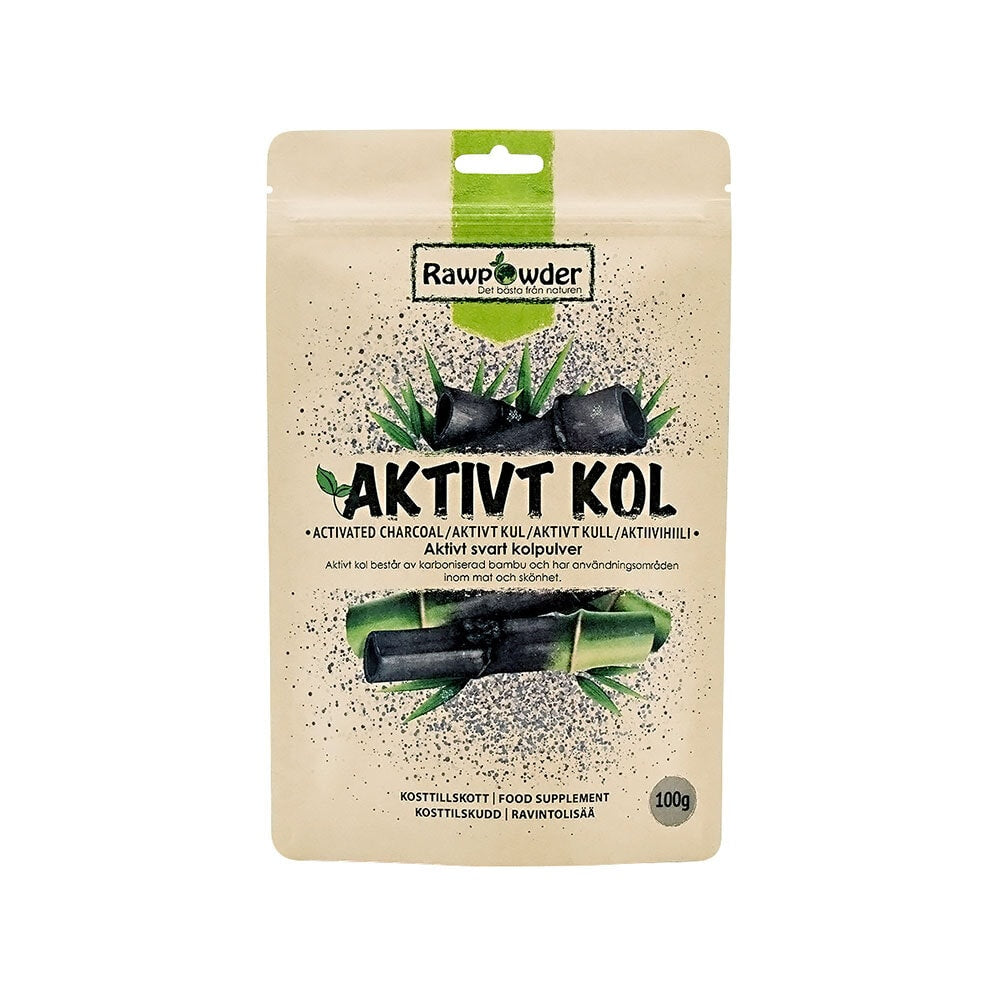 Rawpowder Aktivt Kol Pulver 100 g